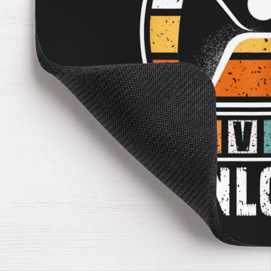 100 Days Of School Level Unlocked Funny Gamers Boy Mousepad (Ecke)