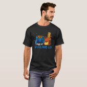 100 Days of School Leveling Up Gamer 100th day Tea T-Shirt (Vorne ganz)