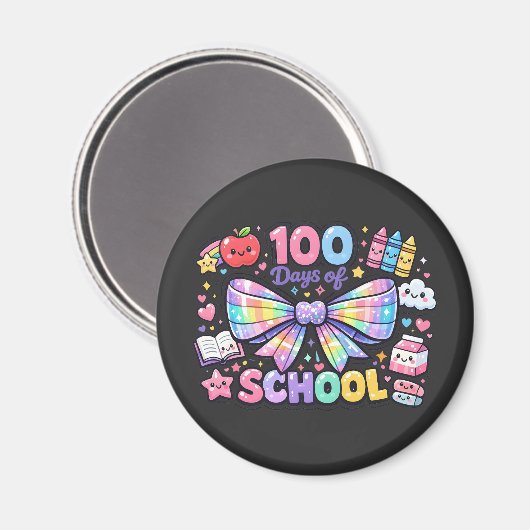 100 Days Of School  Magnet (Vorderseite/Rückseite)