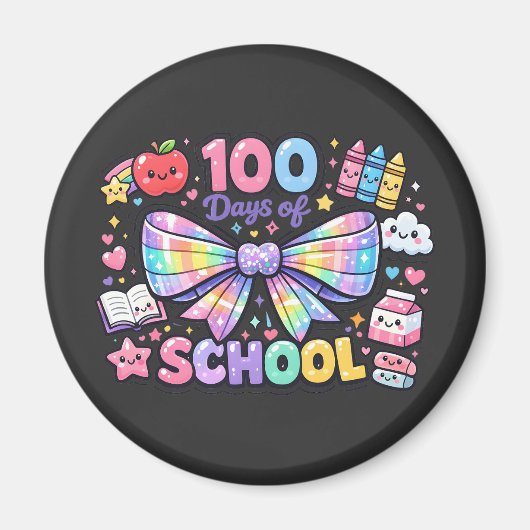 100 Days Of School  Magnet (Vorne)