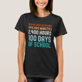 100 Days of School Math T-Shirt (Vorderseite)