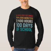100 Days of School Math T-Shirt (Vorderseite)