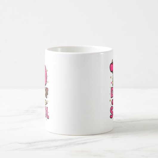 100 Days Of School Nk Coquette Bow Girls 100th Day Kaffeetasse (Mittel)