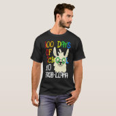 100 Days Of School No Prob Llama 100th Day School T-Shirt (Vorne ganz)
