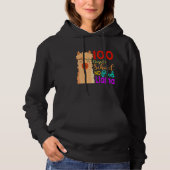 100 Days Of School No Prob Llama Costume Kids Gift Hoodie (Vorderseite)