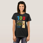 100 Days Of School No Prob Llama Cute Alpaca Stude T-Shirt (Vorne ganz)