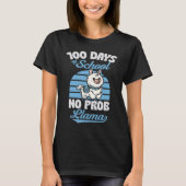 100 Days Of School No Prob Llama Cute Animal  Joke T-Shirt (Vorderseite)
