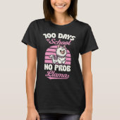 100 Days Of School No Prob Llama Cute Animal  Joke T-Shirt (Vorderseite)