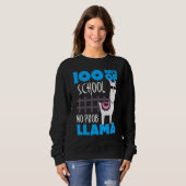 100 Days of School No Prob Llama Cute Student & Te Sweatshirt (Vorne ganz)