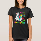 100 Days Of School No Prob-Llama Funny Llama 100th T-Shirt (Vorderseite)