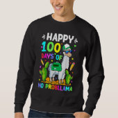 100 Days Of School No Prob Llama Llama Teacher 100 Sweatshirt (Vorderseite)