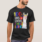 100 Days Of School No Prob Llama Llama Teacher 100 T-Shirt (Vorderseite)