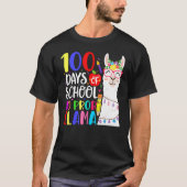 100 Days Of School No Prob Llama Llama Teacher 100 T-Shirt (Vorderseite)