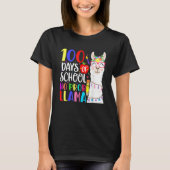 100 Days Of School No Prob Llama Llama Teacher 100 T-Shirt (Vorderseite)