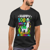 100 Days Of School No Prob Llama Llama Teacher 100 T-Shirt (Vorderseite)