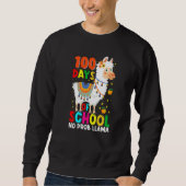 100 Days Of School No Prob-llama Llama Teacher And Sweatshirt (Vorderseite)