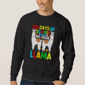 100 Days Of School No Prob-llama Llama Teacher And Sweatshirt (Vorderseite)