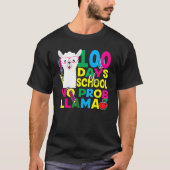 100 Days Of School No Prob-llama Llama Teacher And T-Shirt (Vorderseite)