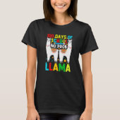 100 Days Of School No Prob-llama Llama Teacher And T-Shirt (Vorderseite)