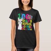 100 Days Of School No Prob-llama Llama Teacher And T-Shirt (Vorderseite)