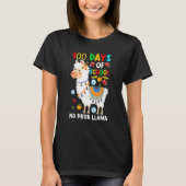 100 Days Of School No Prob-llama Llama Teacher And T-Shirt (Vorderseite)