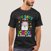 100 Days Of School No Prob-llama Llama Teacher And T-Shirt (Vorderseite)