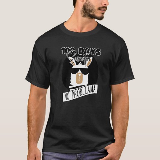 100 Days Of School No Prob-llama Llama Teacher And T-Shirt (Vorderseite)