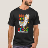 100 Days Of School No Prob-llama Llama Teacher And T-Shirt (Vorderseite)