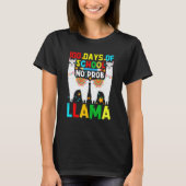 100 Days Of School No Prob-llama Llama Teacher And T-Shirt (Vorderseite)