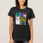 100 Days Of School No Prob-llama Llama Teacher And T-Shirt (Vorderseite)