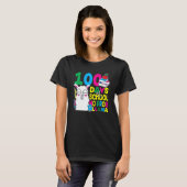 100 Days Of School No Prob-llama Llama Teacher And T-Shirt (Vorne ganz)