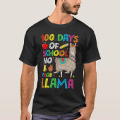 100 Days Of School No Prob-llama Llama Teacher And T-Shirt (Vorderseite)