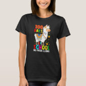 100 Days Of School No Prob-llama Llama Teacher And T-Shirt (Vorderseite)