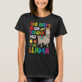 100 Days Of School No Prob-llama Llama Teacher And T-Shirt (Vorderseite)