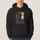 100 Days Of School No Prob llama   Llama Teacher G Hoodie (Vorderseite)