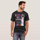 100 Days Of School No Prob Llama Llama Teacher Stu T-Shirt (Vorne ganz)