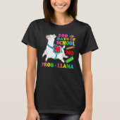 100 Days Of School No Prob Llama Lover Teacher Kid T-Shirt (Vorderseite)