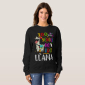 100 Days Of School No Prob Llama Lovers 100th Day  Sweatshirt (Vorne ganz)