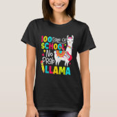 100 days of school no prob llama T-Shirt (Vorderseite)
