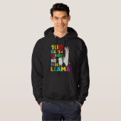100 Days Of School No Problem Llama Girl 100th Day Hoodie (Vorne ganz)