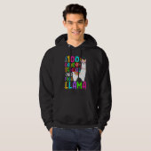 100 Days of School No Probllama Cute Llama 100th D Hoodie (Vorne ganz)