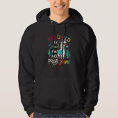 100 Days Of School No Probllama Llama 100th Day_6 Hoodie (Vorderseite)