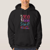 100 Days of School No Probllama Llama 100th Day Of Hoodie (Vorderseite)