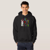 100 Days of School No Probllama Llama 100th Day Te Hoodie (Vorne ganz)