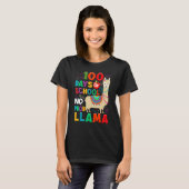 100 Days of School No Probllama Llama 100th Day Te T-Shirt (Vorne ganz)