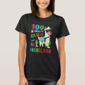 100 Days Of School No Probllama Llama 6th Grade Te T-Shirt (Vorderseite)