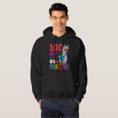 100 Days of School No Probllama Llama Happy 100th  Hoodie (Vorne ganz)
