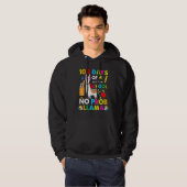 100 Days Of School No Probllama Llama Happy 100th  Hoodie (Vorne ganz)