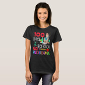 100 Days Of School No Probllama Llama Shirt Llama  (Vorne ganz)
