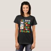 100 Days Of School No Probllama Llama Teachers Stu T-Shirt (Vorne ganz)